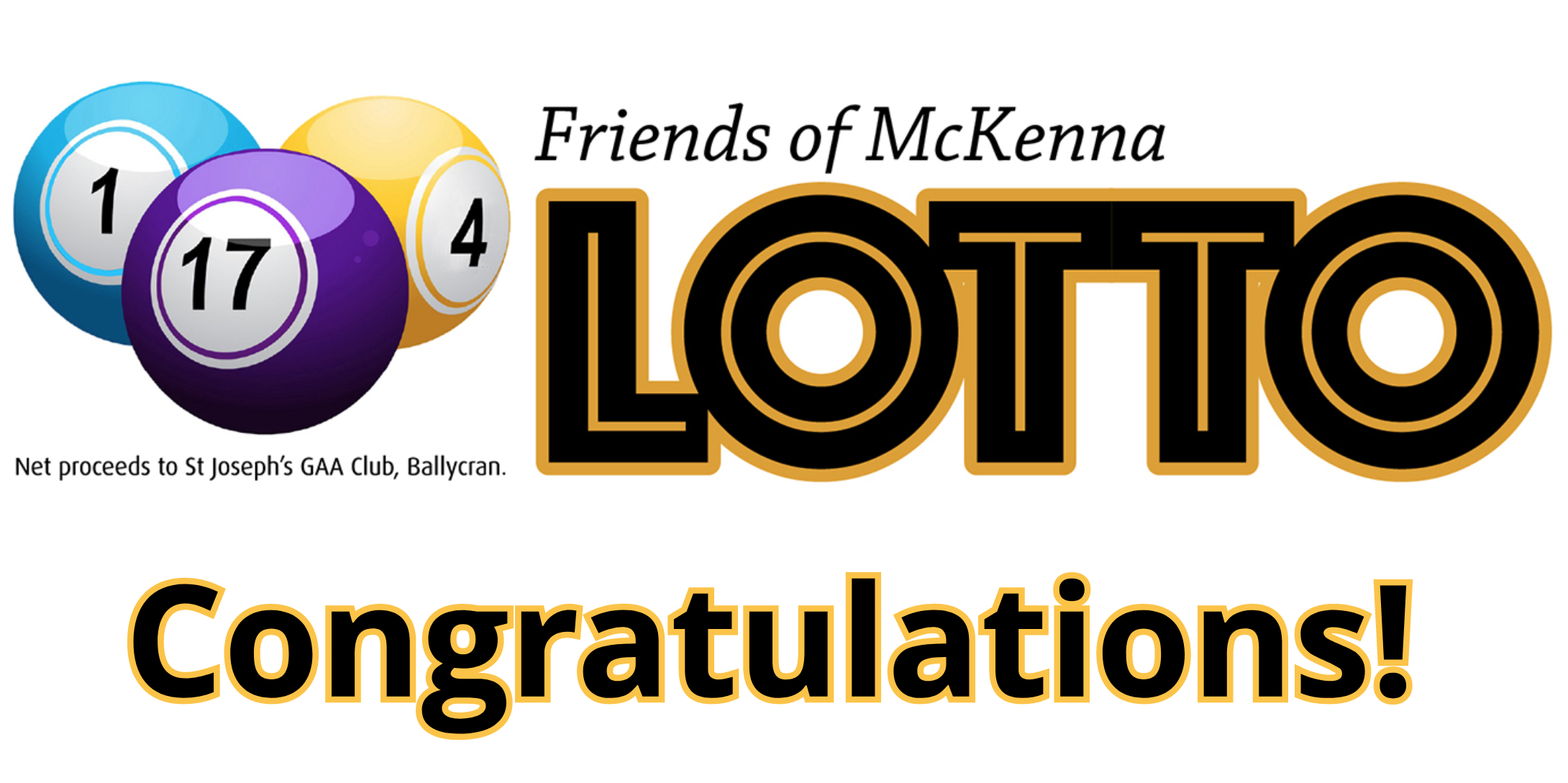 Friends of McKenna lotto result for Sunday 16th August 2020