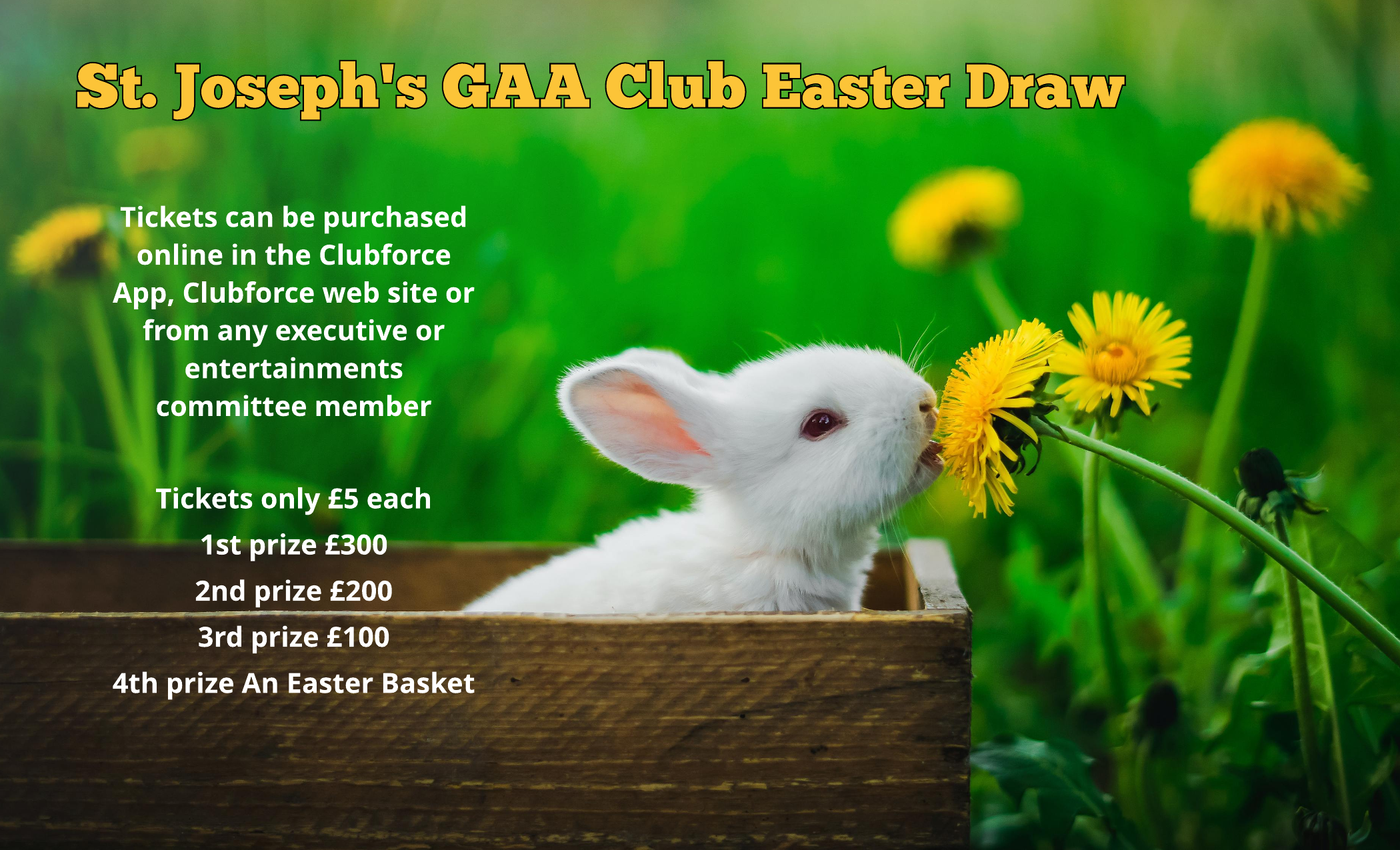 Ballycran’s Easter Draw tickets on sale now!